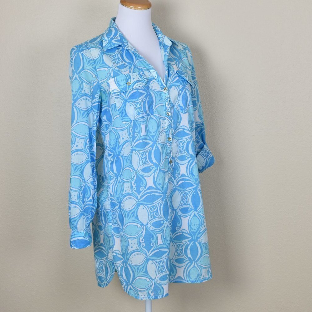 Lilly Pulitzer Women's Captiva Tunic Cover-up  Small - Picture 6 of 8